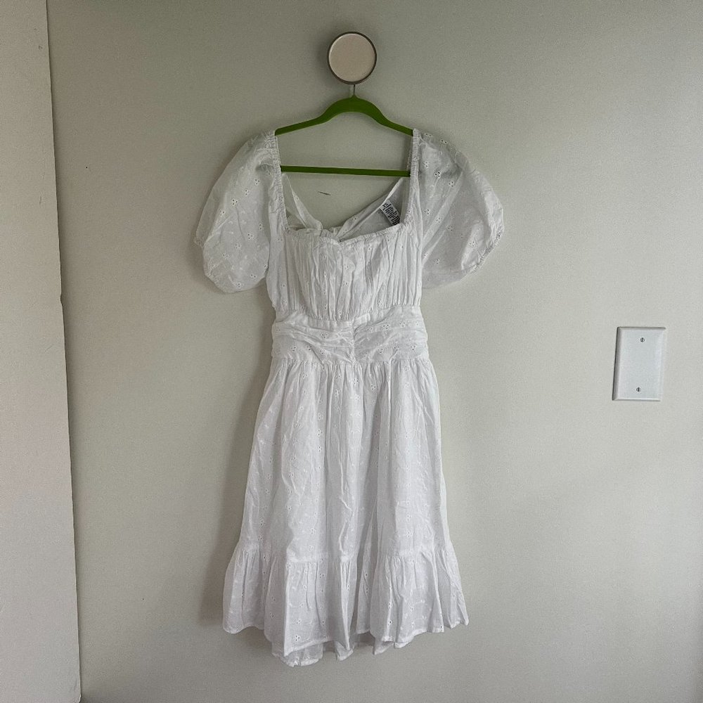 BNWT White Sincerely Yours Dress Sz XS! Lovely!!